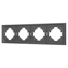 Изображение Рамка пластиковая FRM-TENDO-SFPL-4-GR (Arlight, Графитовый soft-touch)