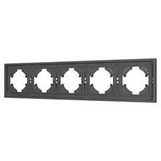 Изображение Рамка пластиковая FRM-TENDO-SFPL-5-GR (Arlight, Графитовый soft-touch)